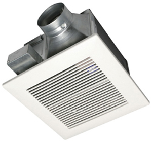 Bathroom Ceiling Fans on Consist Of A Ceiling Fan Unit Connected To A Duct That Terminates