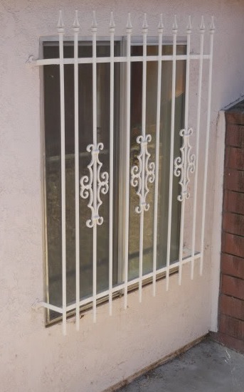 Window bars for a ground-floor window