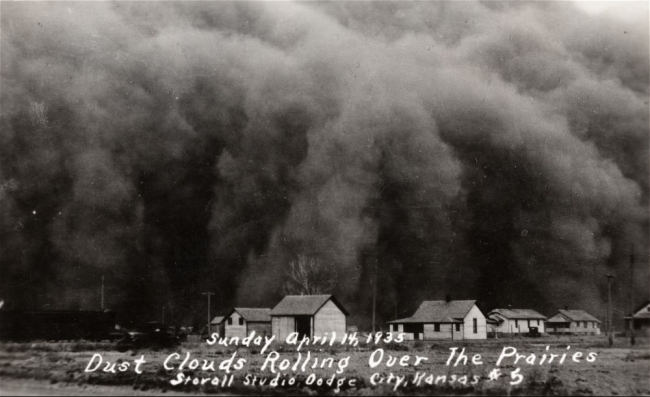 Dust bowl "black blizzards" created immense static charges 