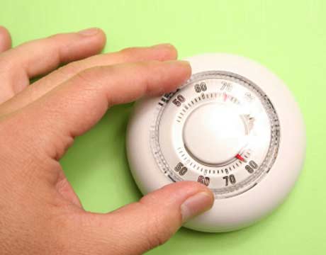 Thermostats are used to control heating and cooling cycles