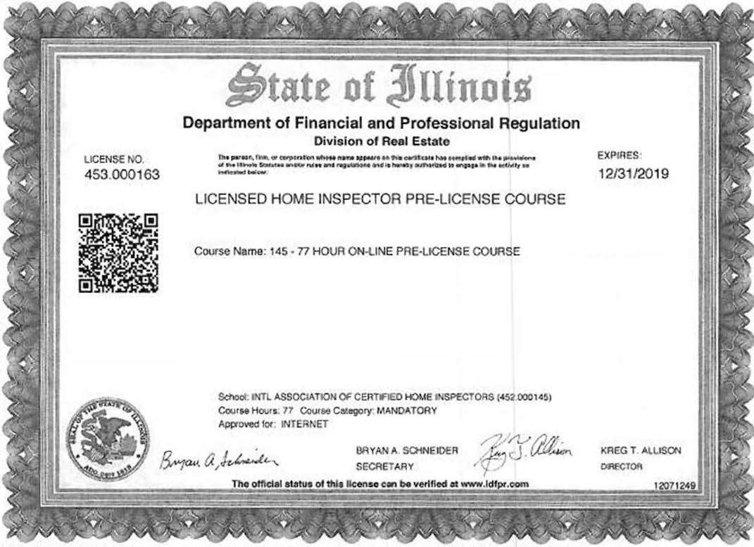 Home Inspector Licensing in Illinois - InterNACHI®