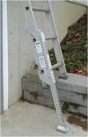 Ladder levels can be used on uneven surfaces.