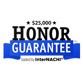 Ten thousand dollar honor guarantee backed by International Association of Certified Home Inspectors
